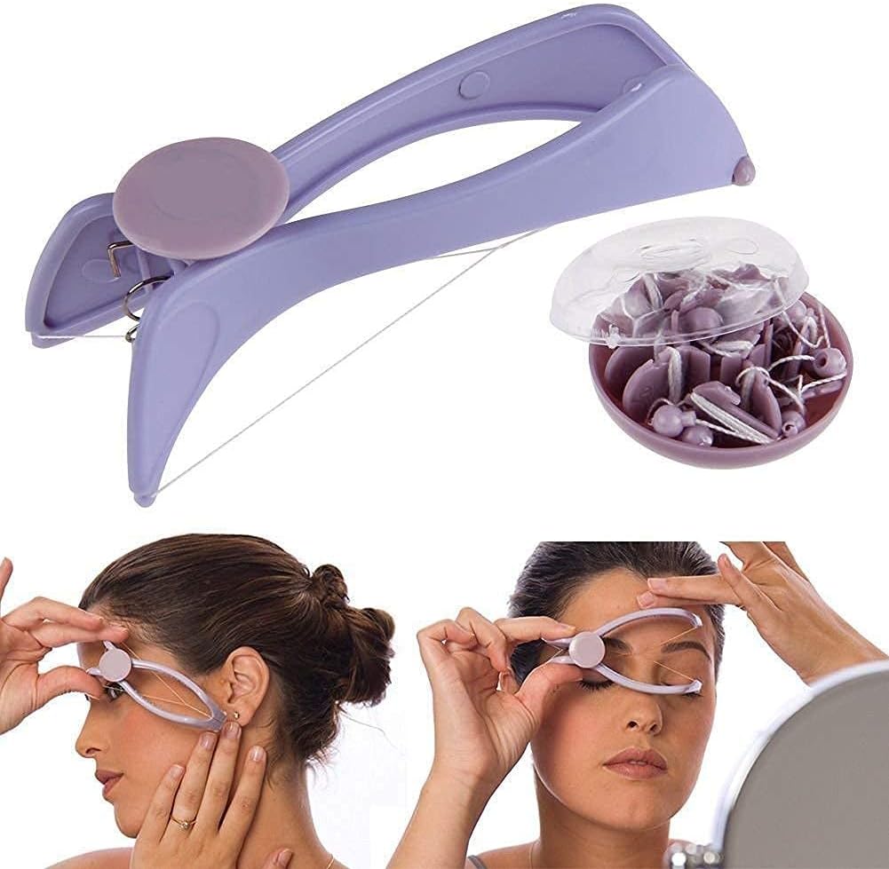 Threading machine for women, Eyebrow Face and Body Hair Threading and Removal System kit