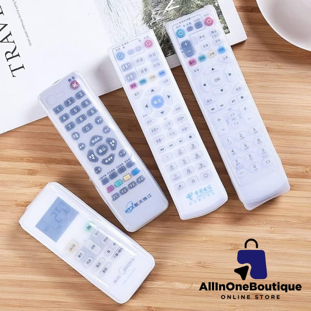 Silicone TV Remote Control Cover Rabbit Air Condition Control Protection Pouch Waterproof Fluorescence Dust Remote Control Cover(S,L)