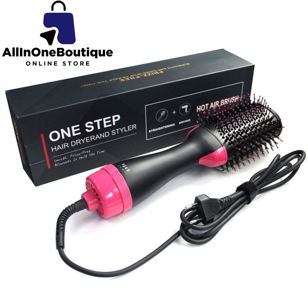 Hair Dryer 3-in-1 Hot Air Brush Hair Styling Machine Brush for Women Fast Drying Styling Straightening Curling Hair Brush Set Suitable for All Hair Types