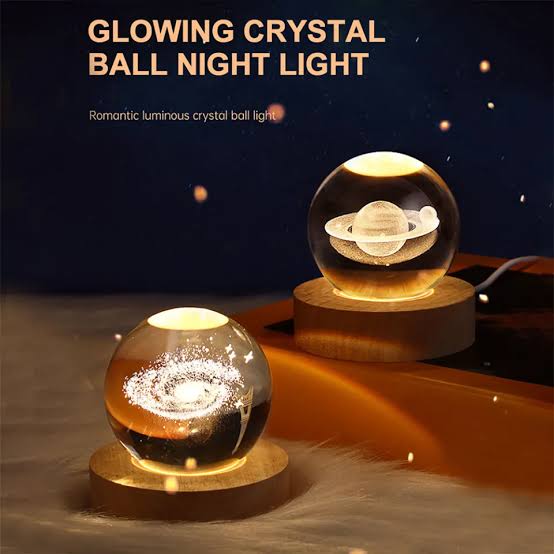 Astronaut ornament starry sky series luminous crystal ball