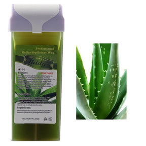 Effective Hair Removal Wax - Warm Wax Cartridge with Natural Ingredients, Depilation, Body, Face, Legs, Roller, Wide