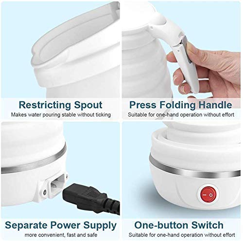 Foldable And Portable Teapot Water Heater Electric Kettle For Travel And Home