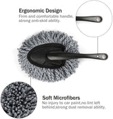 Home-X Car Dashboard Duster, Microfiber Duster Brush, Washable Cleaning Tool
