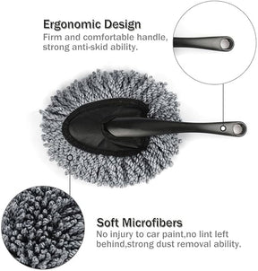 Home-X Car Dashboard Duster, Microfiber Duster Brush, Washable Cleaning Tool