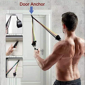 Power Resistance Bands for Workout for Women & Men (11pcs), Exercise Bands for Home and Gym Workouts.