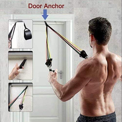 Power Resistance Bands for Workout for Women & Men (11pcs), Exercise Bands for Home and Gym Workouts.