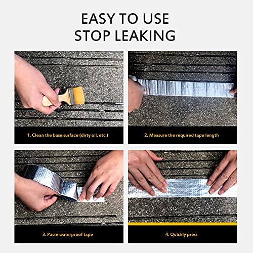 Water Proof Butyl Rubber Aluminum Foil Tape Strong Self-Adhesive Repair Tape