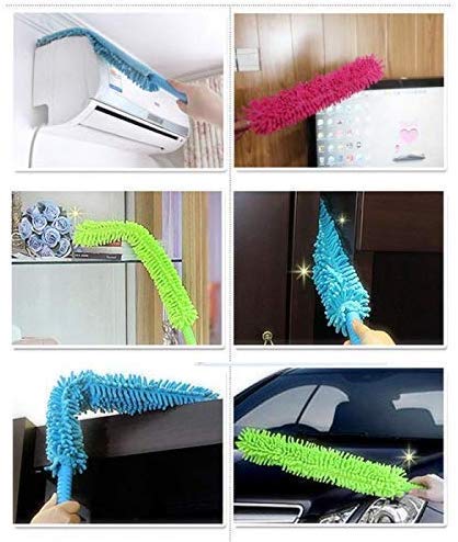 Flexible Fan Cleaning Duster for Multi-Purpose Cleaning with Long Rod
