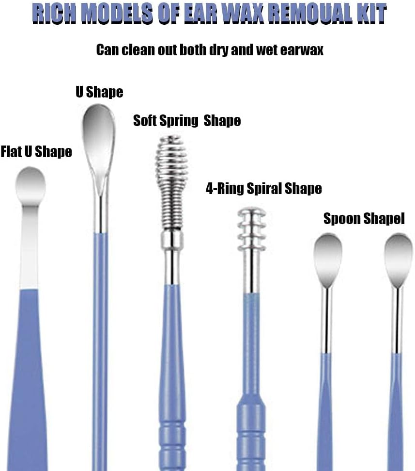 6 pcs Ear Wax Removal Kit-Stainless Steel Tool 305 Ratings6 Answered Questions