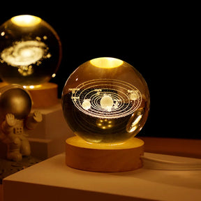 Astronaut ornament starry sky series luminous crystal ball