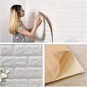 3D Brick Wallpaper - Self Adhesive PE Foam Brick Design,3D Wall Stickers