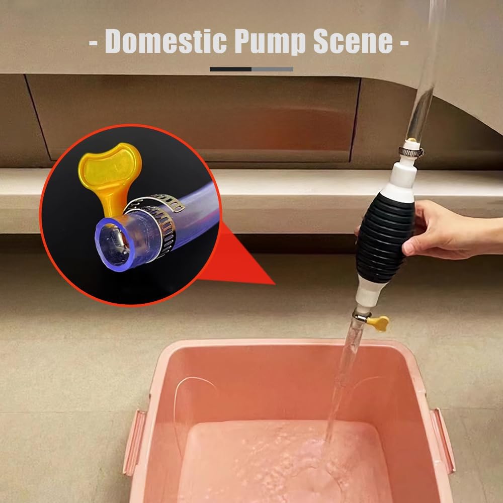 Multifunction Liquid Sucker, 2024 New Portable Siphon Pump for Gasoline Manual Fuel Transfer Pump