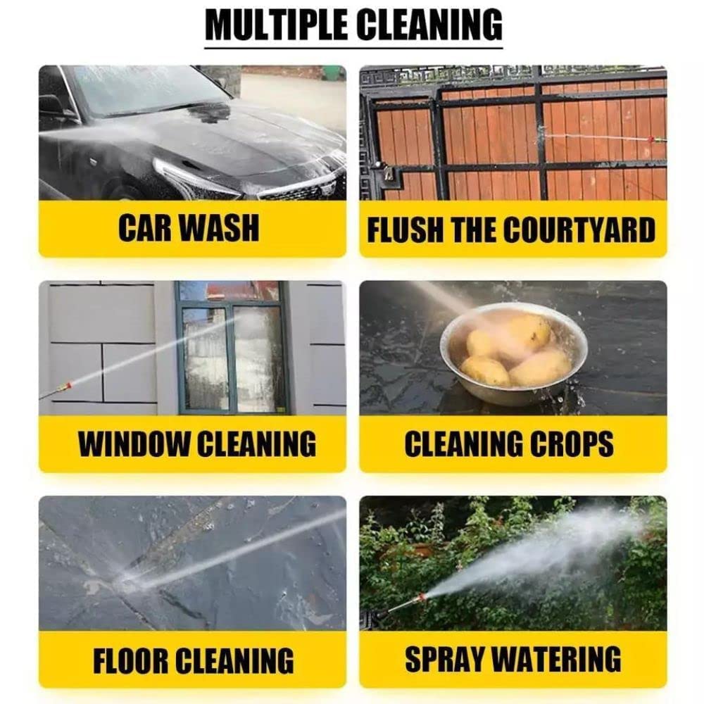 MRD Portable Powerful High Pressure 48v Lithium Cordless Wireless Car Wash Water Jet Foam Gun Car Washer 1 Batteries 1charger