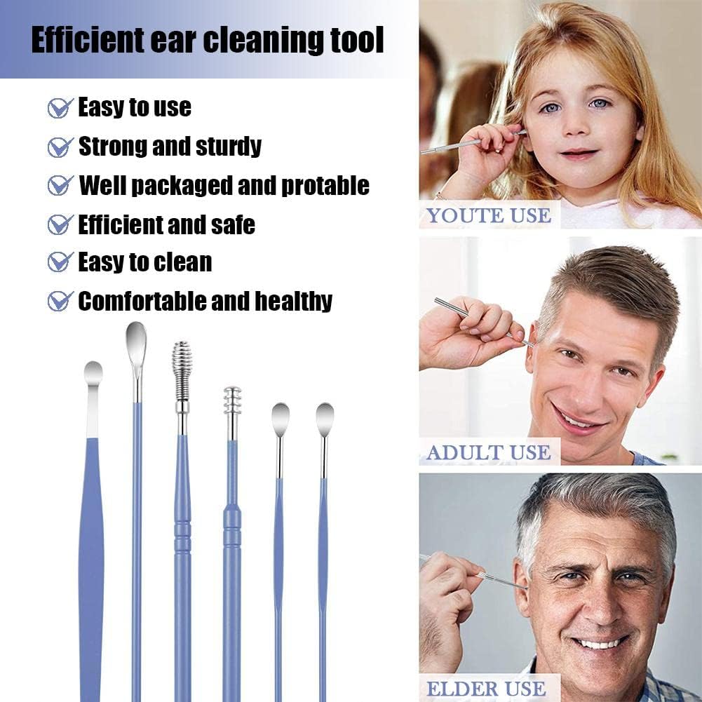 6 pcs Ear Wax Removal Kit-Stainless Steel Tool 305 Ratings6 Answered Questions