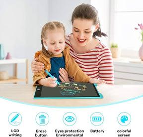 LCD Writing Tablet : 16 Inch Colorful Drawing Tablet Kids Erasable Writing Pad Learning Birthday Gifts