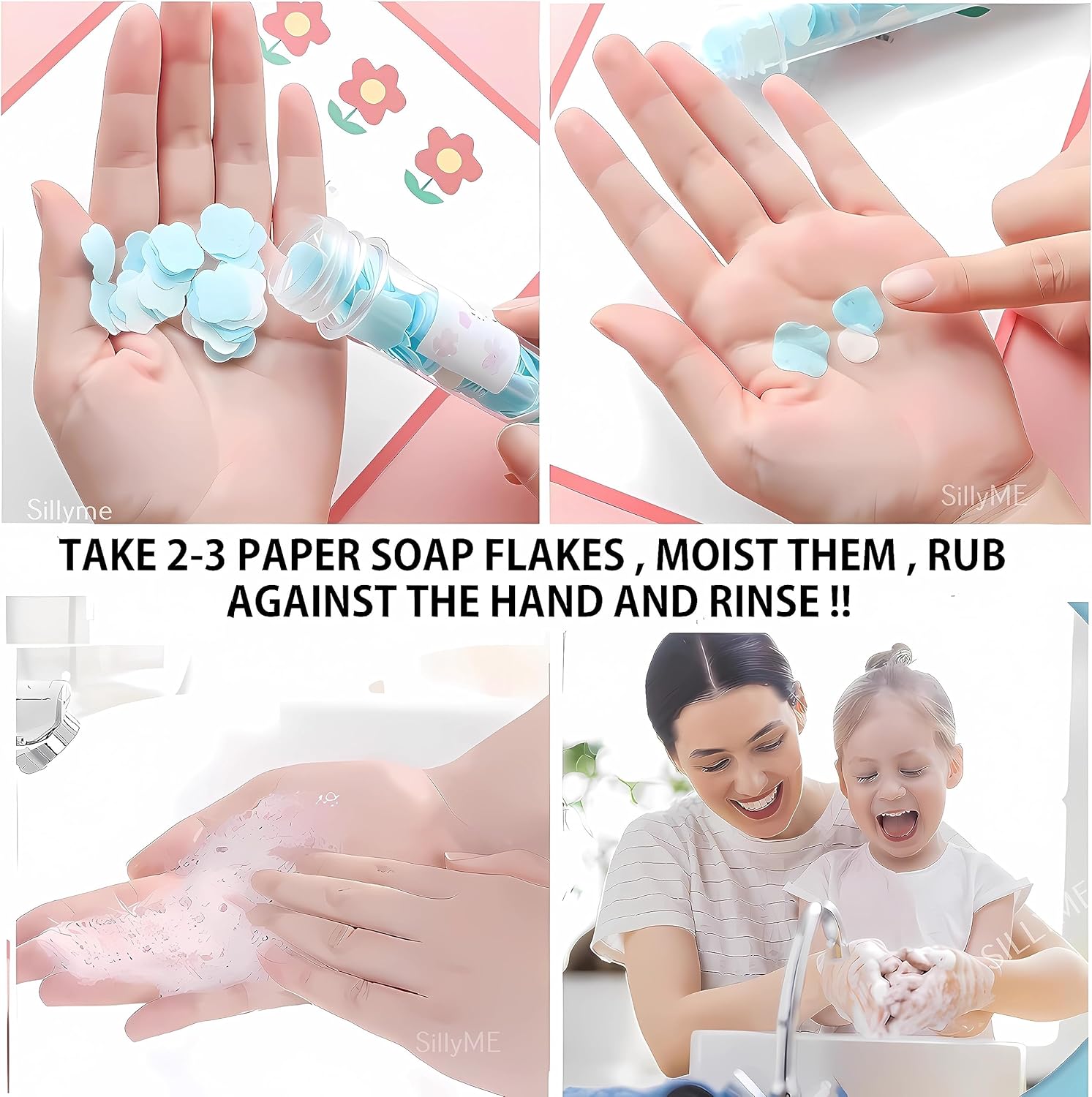 Portable Travel Soap Paper Sheets Disposable Hand Washing Bath Scented Paper Soap (Pack of 2)