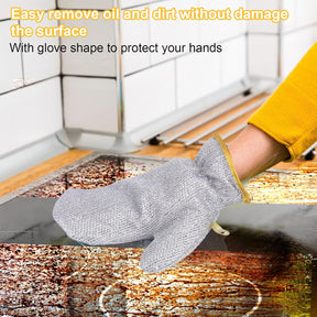 Kitchen Cleaning Dishwashing Silver Silk Glove, Reusable Silver Wire Gloves (Pair)
