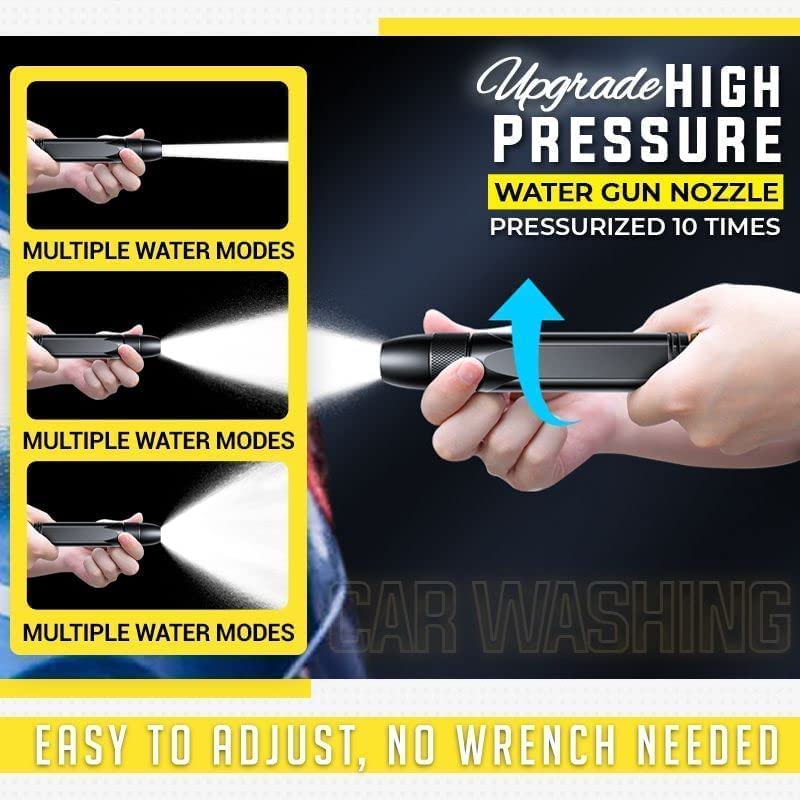 High Pressure Water Nozzle with 3 Attachment
