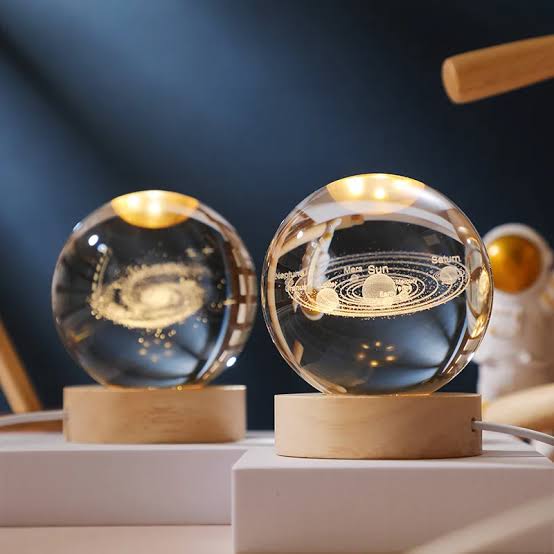 Astronaut ornament starry sky series luminous crystal ball