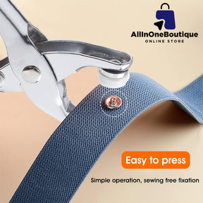 Metal Snap Buttons with Fastener Pliers Press Tool Kit Perfect for DIY Crafts Clothes Hats and Sewing, for Clothing Sewing Set of 1.