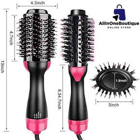 Hair Dryer 3-in-1 Hot Air Brush Hair Styling Machine Brush for Women Fast Drying Styling Straightening Curling Hair Brush Set Suitable for All Hair Types