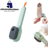 Soap Dispensing Cleaning Brush with Handle Scrubbing Reusable Washing Shoe Brush for Shoes Clothes Cleaning (Standard, shoe cleaning brush)