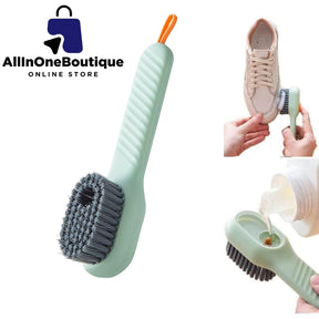 Soap Dispensing Cleaning Brush with Handle Scrubbing Reusable Washing Shoe Brush for Shoes Clothes Cleaning (Standard, shoe cleaning brush)