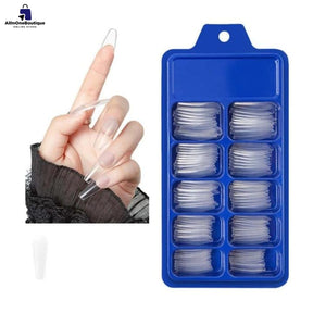 Artificial Reusable Nails Set With One 3gm Nail Glue, Perfect For Nails Extension -100 Nails & One Nail Glue(3gm) FREE