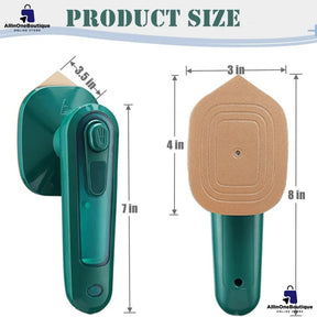 Mini Steam Iron Dry & Wet Ironing Portable Mini Steam Iron for Clothes Fast Heat Lightweight Titanium Plate Good for Home and Travel (Green)