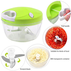 Easy Spin Quick Cutter - Hand Meat Grinder Mixer Food Processor Food Processer, (Multi Color)