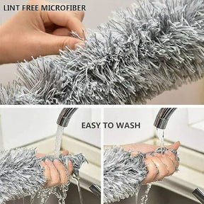Microfiber Feather Duster Extendable Cobweb Duster with 100 inches Extra Long Pole,