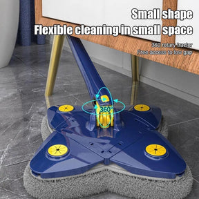 Four Leaf Clover Shaped 360 Degree Rotatable Adjustable Cleaning Mop, Wet and Dry Mop for Ceilings, Corners, Glass Bonsem