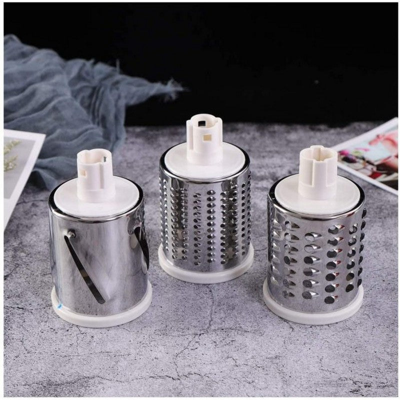 3 in 1 Shredder Slicer Grinder for Cucumber Nut Potato Carrot Cheese, Vegetable Salad Shooter Green