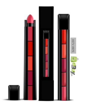 5 in 1 Mini Size Pen Style Matte Lipsticks