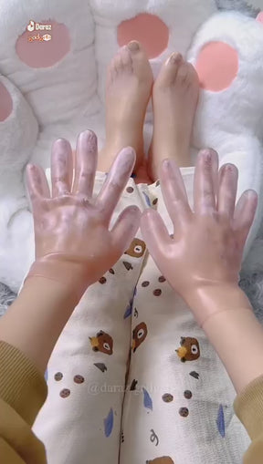 Moisturizing Soft Silicone Gel Spa Hydrating Gloves Repairing Dry Cracked, Aging Hands, Eczema, and Softening Rough Skin, Calluses, One Size Fits Most (Pair)